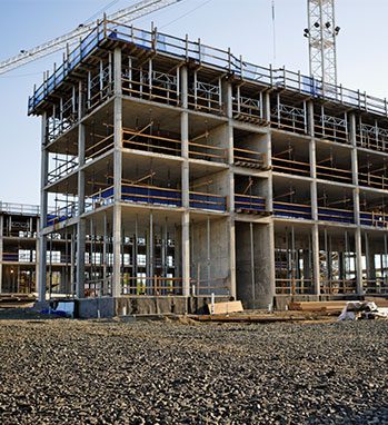 A photo of a building under construction