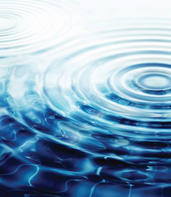 Blue water with gentle ripples