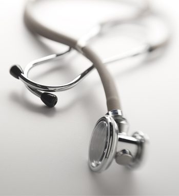 A close-up photo of a stethoscope