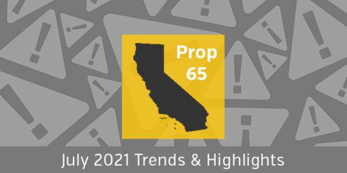 Prop 65 July 2021 Trends & Highlights banner
