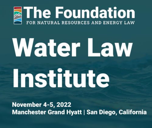 2022 Water Law Institute event banner